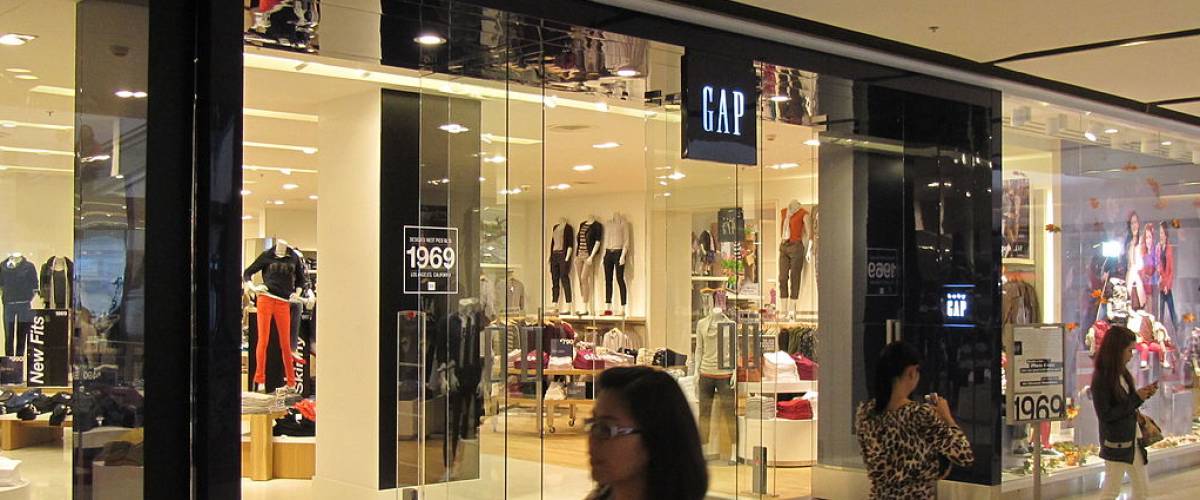 Gap store in a mall