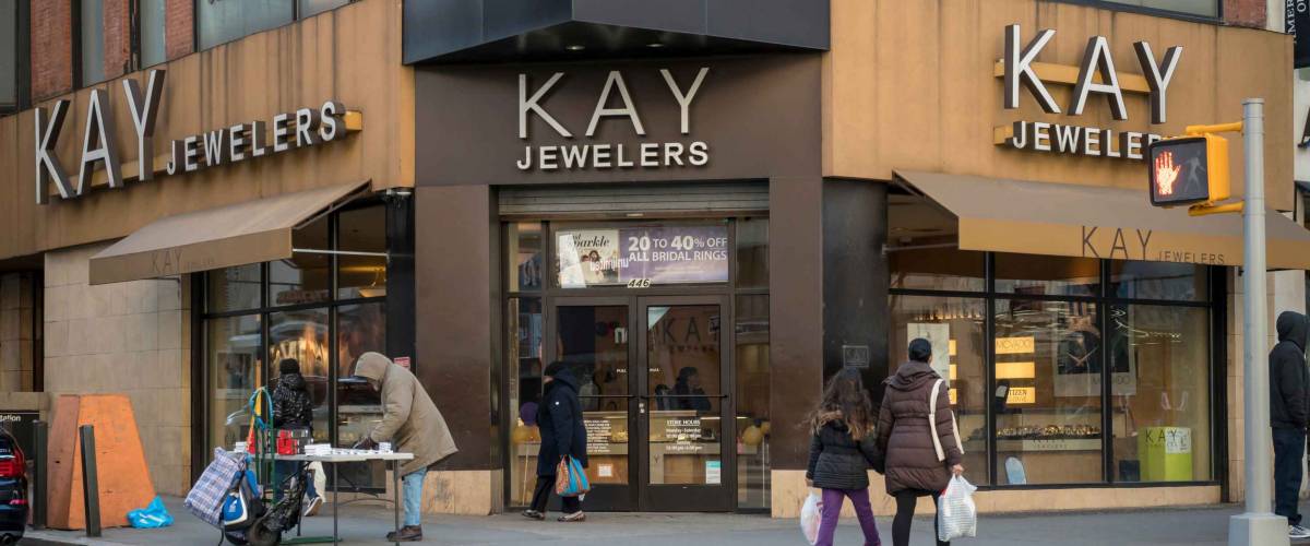 New York NY/USA-March 18, 2018 Signet JewelerÕs Kay Jewelers in Downtown Brooklyn in New York