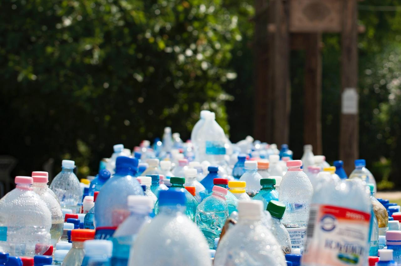 bottles of water